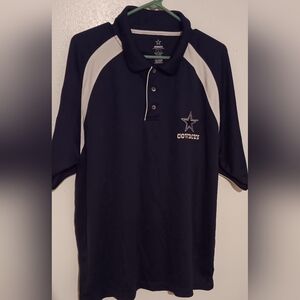 Mens Dallas Cowboys polo shirt size Large